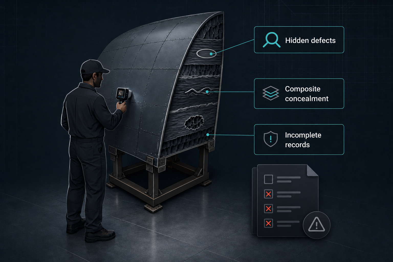 HolografyX Inspect detecting hidden defects in composite structures